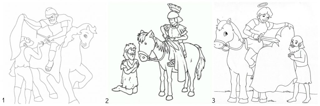 San Martino con i bambini - disegni